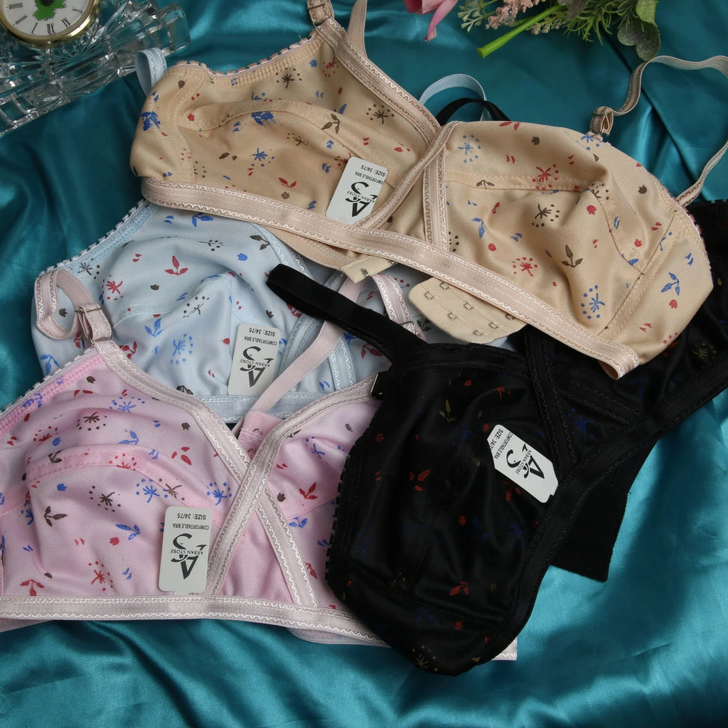 4 Piece Pack - Comfortable Printed Jersey  for Women